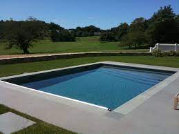 400 Sq Ft Pool With Bluestone Coping And Patio Custom Glass Tile And A Prism Blue Pebblesheen Finish Rectangle Pool Pool Colors Automatic Pool Cover