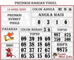 Prediksi Togel Angka Jitu Sydney 12 April 2020 Sydney Buku Gambar Hobi