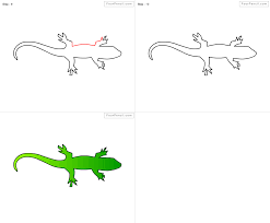 How To Draw Lizard For Kids Drawing Tutorials For Kids Drawings Drawing Tutorial