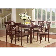 Leonel Signature 7 Piece Solid Wood Dining Set Walmart Com Dining Room Sets Solid Wood Dining Table Solid Wood Dining Set