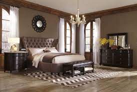 Lovely King Size Bedroom Suites Edmonton With Decorative Wall Mirror Ideas And Tufted Leather Bench In Da Bedroom Setup Platform Bedroom Sets King Bedroom Sets