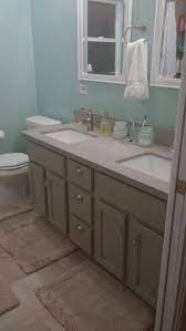 Aqua Bathroom Wall Color Behr Aqua Smoke Aqua Bathroom Bathroom Wall Colors Bathroom Paint Colors Behr Later, alex went back for the vanity, painting it a pretty aqua color (benjamin moore's marine aqua).