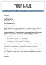 Use our templates to create your cv and cover letter. Cover Letter Templates For Your Resume Free Download