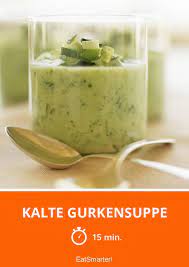 Kalte Gurkensuppe Mit Lauch Rezept Kalte Gurkensuppe Gurkensuppe Suppe
