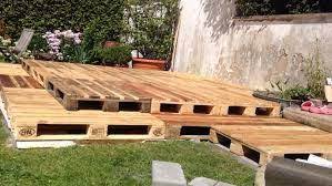 Bildergebnis Fur Holzpodest Unterkonstruktion Terrasse Aus Paletten Europalette Terrasse Hintergarten