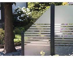 Zaunelement Belfort Streifen 90 X 180 Cm Sichtschutz Terrasse Glas Sichtschutz Glas Sichtschutz