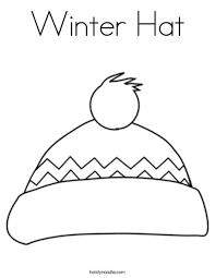 To play this coloring sheet, click on the link below Winter Hat Coloring Page Twisty Noodle