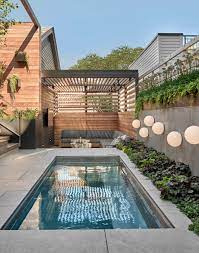 Porceline Tile Withstands Cold Weather Shade Loving Plants Purple Heuchers And Dianes Gold Brunnera Cre Swimming Pools Backyard Pool Designs Modern Backyard