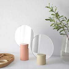 Liholen Mirror Set Of 2 Pink Aspen Ikea Mirror Table Circular Mirror Mirror