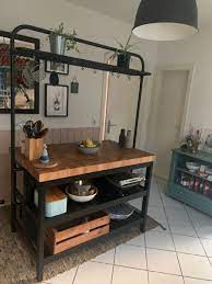 Vadholma Kucheninsel Mit Gestell Schwarz Eiche Ikea Deutschland Kuche Mit Insel Kucheninsel Kuche Neu Gestalten