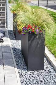 Pflanzkubel Raumteiler Fiberglas Elemento Anthrazit Pflanzen Pflanzkubel Garten Ideen Gestaltung Vorgarten