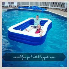 A Blow Up Pool Inside Of A Pool Blow Up Pool Inside Pool Pool