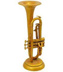 Gold Jazz Trumpet Centerpiece Mardi Gras Decorations Mardi Gras Centerpieces Mardi Gras Outlet