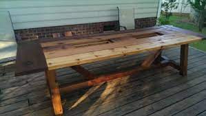 Finished 10 Cedar Outdoor Dining Table Diy Patio Patio Dining Set Outdoor Dining