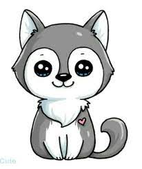 Cute Animals Drawings More At Dodifairy Cute Kawaii Drawings Cute Wolf Drawings Cute Animal Drawings Kawaii