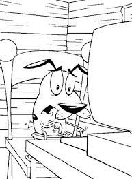 Dilworth came this cartoon network original i said it twice, and i'll say it again, the stuff on those pages still shouldn't happen to a dog! iris out (for real) that closes on courage's nose owch! Courage The Cowardly Dog Coloring Page Courage The Cowardly Dog 2 All Kids Network