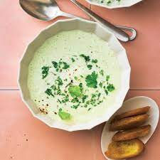 Kalte Gurkensuppe Mit Krautern Rezept Kalte Gurkensuppe Gurkensuppe Rezepte