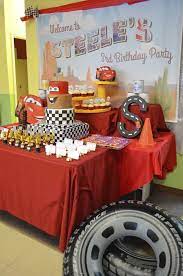 Lightning Mcqueen Birthday Party Ideas Photo 4 Of 32 Cars Birthday Party Disney Cars Birthday Cars Birthday Parties