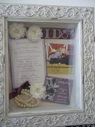 A Wedding Shadow Box I Made For A Friend Such A Cute Gift Idea For Any Bride To Be Wedding Shadow Box Shadow Box Graduation Baby Shadow Box