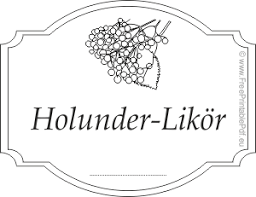 Drei versionen im pdf format. Etiketten Fur Holunder Likor Pdf Drucken Kostenlos