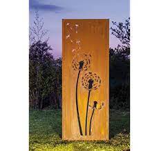 Amazon De Design Gartenzaun Sichtschutz Rostelement Sw0019 Allium Metall Gartenzaun Sichtschutz Sichtschutzelemente