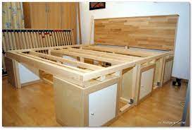 Diy Betten Mit Stauraum Hohes Bett Mit Stauraum Selber Bauen Pin Bett Selber Bauen Mit Bett Mit Stauraum Bett Selber Bauen Bett Lagerung