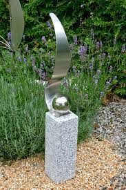 Steinsaule Granitsaule Gartendeko Edelstahl Kugel Va Steindeko Schiefersaule Steinsaule Garten Deko Steinfiguren Garten