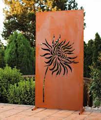 Edelrost Sichtschutzwand Lowenzahn Edelrost Sichtschutzwande Wandkunst Aus Metall