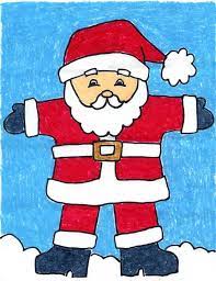 How To Draw Santa Claus Art Projects For Kids Santa Claus Drawing Santa Claus Drawing Easy Santa Art