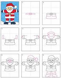 How To Draw Santa Claus Art Project For Kids Como Dibujar A Santa Santa Claus Dibujo Manualidades Para Ninos