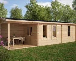 Holzhaus Hansa Holiday Camping 18m2 3 X 9 M 70mm Hansagarten24 Gartenhaus Holzhaus Haus