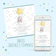 Invito Digitale E Stampato Invito Whatsapp Biglietto Etsy Inviti Per Battesimo Battesimo Feste A Tema
