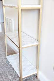 Gold And Marble Ikea Hyllis Hack Malia Lynn Blog Diy Home Decor Projects Home Decor Home Diy