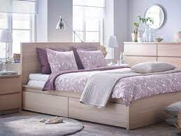 Ikea Malm Bedroom Series Featured In White Stained Oak Malm Bed Malm Bed Frame Ikea Malm Bed