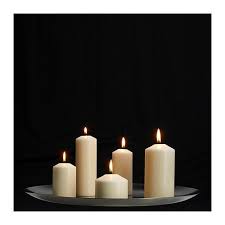 Fenomen Unscented Block Candle Set Of 5 Natural Ikea For In The Fireplace Ikea Candles Block Candles Candles