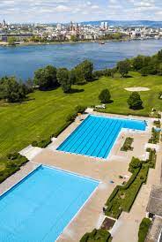 Freibad Maaraue Von Oben Freibad Allgemeine Zeitung Fotos