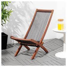 Brommo Lounger Outdoor Brown Stained Black Brown Used Outdoor Furniture Outdoor Furniture Style Ikea Garden Furniture