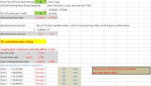 Swimming Pool Calculation Excel Sheet Swimming Pools Pool Simple Pool