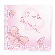 Il Coordinato Il Mio Battesimo Si Completa Con Questi Tovagliolini Con Fiocco Rosa Magicparty Tovagliolo Il Mio Ba Battesimo Tovaglioli Battesimo Bambino