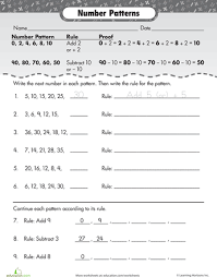 Follow The Rules Number Patterns 4th Grade Math Worksheets Math Patterns Math Instruction