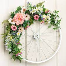 20 Decorative Bicycle Rim Aluminum Md0509 Home Craft Decor Bicycle Rims Traditional Wreath