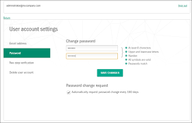 Changing The Password