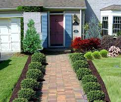 Beautiful Ideas Of Front Yard Of Walkway To Front Door With Plants Beside The Way An Small Front Yard Landscaping Front Door Landscaping Front Yard Landscaping