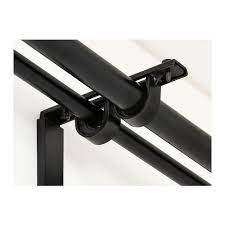 Betydlig Curtain Rod Holder Black Ikea Curtain Rod Holders Double Rod Curtains Curtain Rods