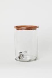 Beverage Dispenser With Tap Glass Dispenser Drink Dispenser H M