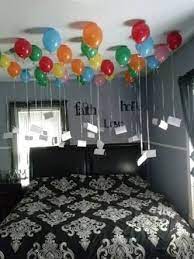 Plan Surprise Gift Ideas For Birthday Balloon Decoration At Home For Husband Birthday Surprise Husband Birthday Surprise Boyfriend Surprise Boyfriend Gifts