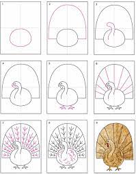 How To Draw And Paint A Turkey Art Projects For Kids Turkey Art Projects Turkey Art Elementary Art Projects