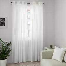 Annalouisa Tenda 2 Teli Bianco 145x300 Cm Ikea It Living Room Decor Curtains Curtains White Curtains Bedroom