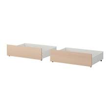 Malm Bettkasten Fur Bettgestell Hoch Eichenfurnier Weiss Lasiert 200 Cm Ikea Osterreich Malm Bed High Bed Frame Under Bed Storage