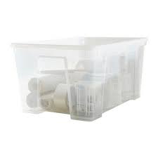Samla Box With Lid Clear 22 X15 X11 12 Gallon Ikea Storage Boxes Ikea Ikea Samla